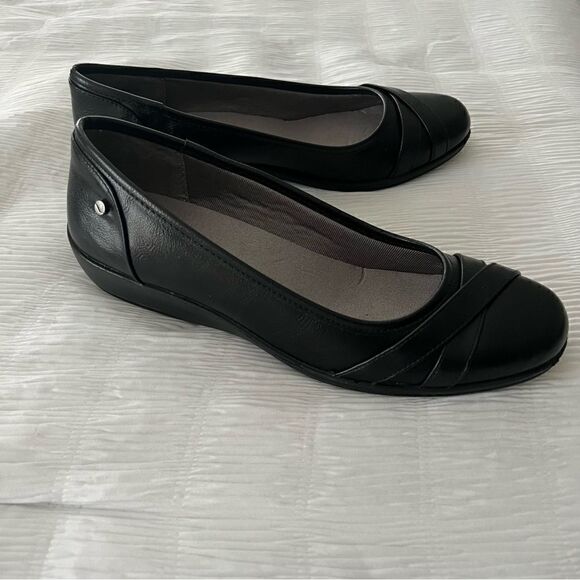 🆕 Life Stride Velocity 02 Flex Comfort Loyal Ballerina Flats Black size 10W - Picture 6 of 8